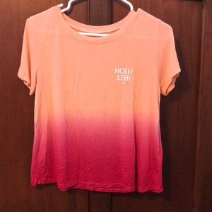 hollister ombré t shirt